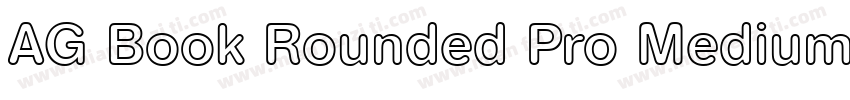 AG Book Rounded Pro Medium字体转换
